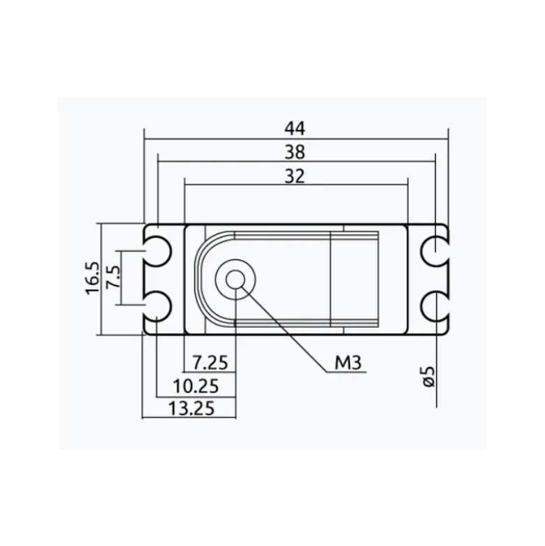 Servo numéroqie chaservo DS165 16,5mm HV 9kg BB MG Servo