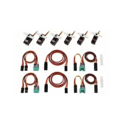 Set de servos et cordon M6/UNI Funray (complet) Multiplex