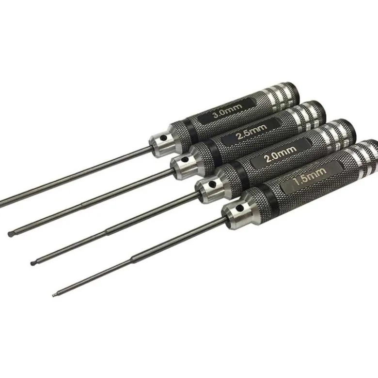 Set de 4 tournevis 6 pans boule Robbe