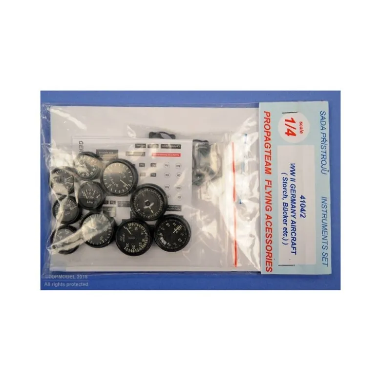 SET D'INSTRUMENTS CHASSEURS US 14-18 1:4 AEROCOCKPIT