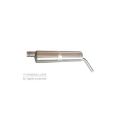 SILENCIEUX ALU SORTIE COUDEE JUSQU'A 130cc