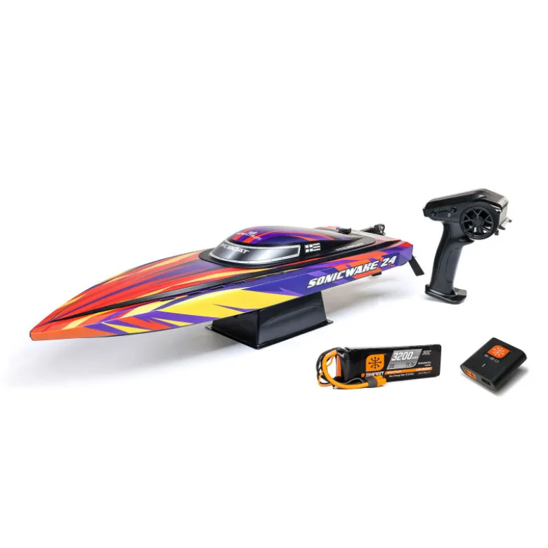 Sonicwake 24" Self-Righting Brushless Deep-V RTR, Red