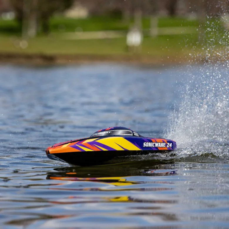 Sonicwake 24" Self-Righting Brushless Deep-V RTR, Red