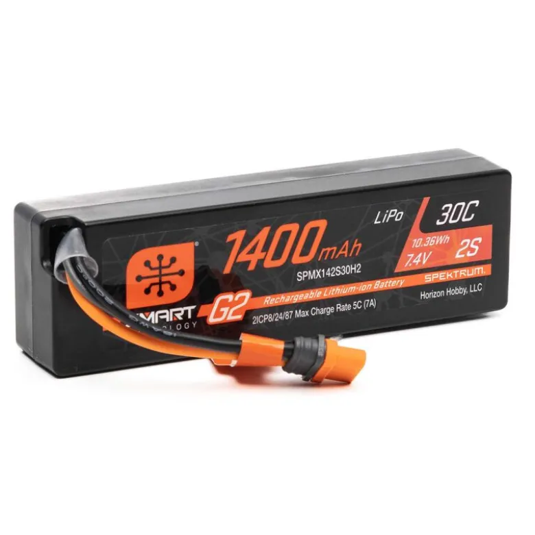 Spektrum Accu lipo 7.4v 1400mAh 2S 30C IC2 G2 SPMX142S30H2