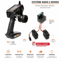 Spektrum DX5 PRO 5 Voies DSMR + SR2100 + 2 servos A6030 offerts