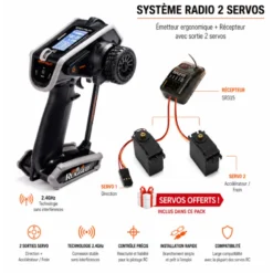 Spektrum DX6 Rugged Radio 6 Voies DSMR + SR515 + 2 servos A6030 offerts