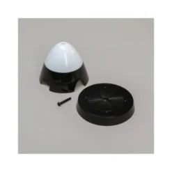 Spinner, 4 blade, 75mm: P-51D 1.2m, Black/White