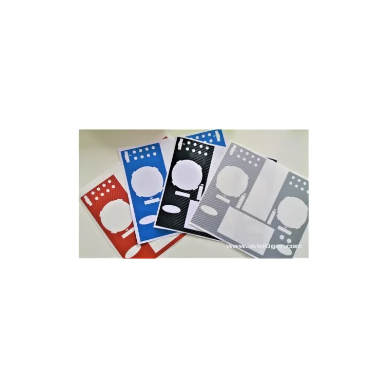 STICKER FX36 BLEU METAL LOOK CARBONE
