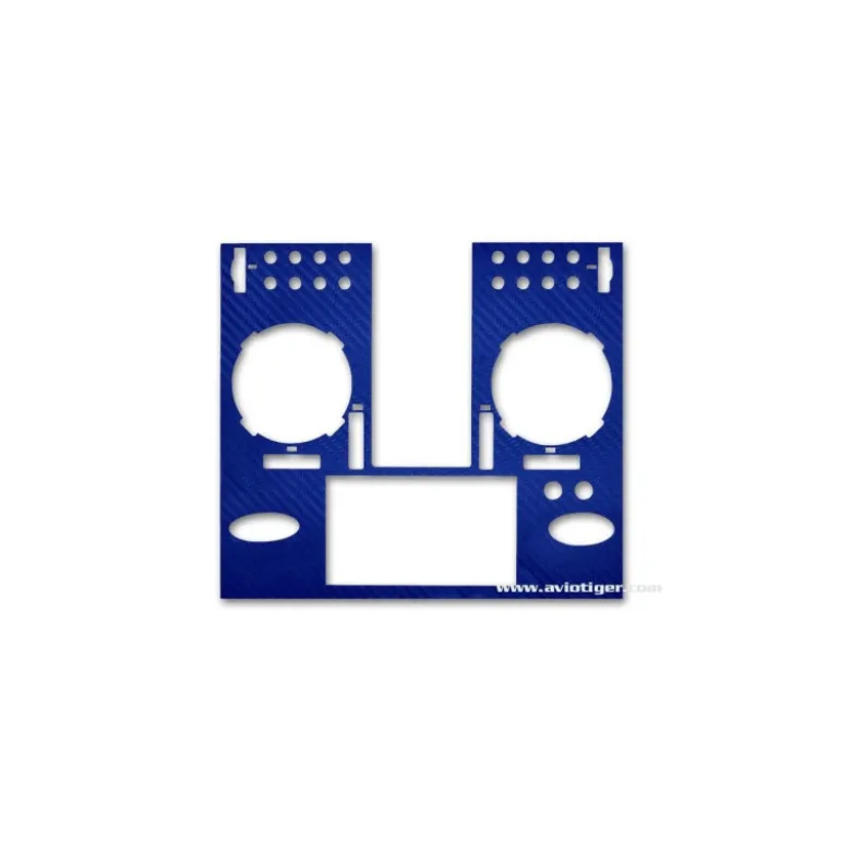 STICKER FX36 BLEU METAL LOOK CARBONE
