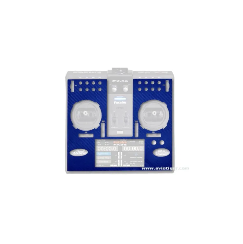 STICKER FX36 BLEU METAL LOOK CARBONE