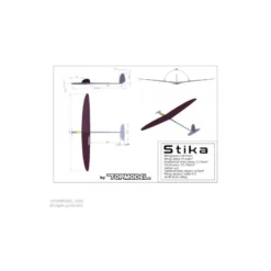 Stika -1- F5K env.1.49m PNP All Carbon TOPMODEL - Rouge
