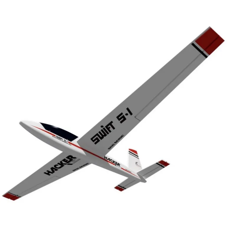 Swift rouge env.2.00m ARF ailes/empennages recouverts Hacker ModeL