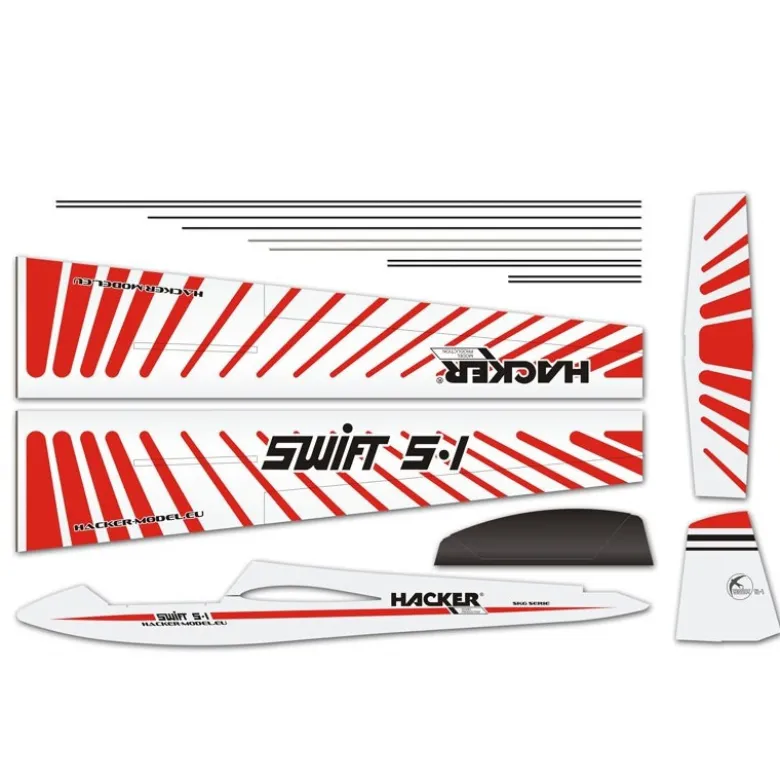 Swift rouge env.2.00m ARF ailes/empennages recouverts Hacker ModeL