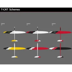T-CAT tout fibre env.1.88m blanc/rouge & noir RCRCM