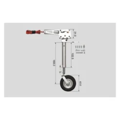 TRAIN AVANT RETRACTABLE ELECTRIQUE POUR VIPER JET 100N - 140N