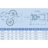 Train rentrant FEMA 9813A planeur 8-16kg (avec roue 112mm & arceau)