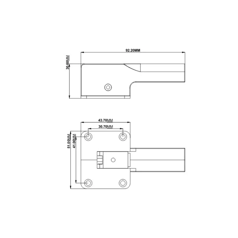 Train retractable électr.(XL) Alu 8.0mm orientable