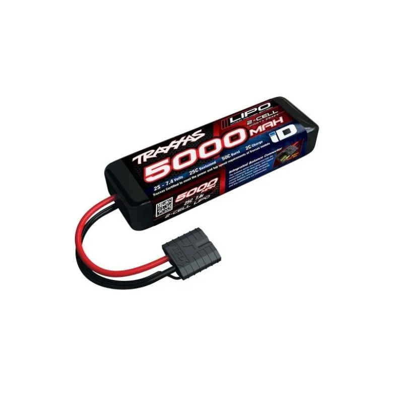 Traxxas Batterie Lipo 7.4V 2S 5000mAh ID - Courte 2842X