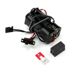 Traxxas battery holder, 4-cell /switch 3170X