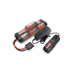 Traxxas Chargeur NiMh 2Ah 220V 2969G + batterie NiMh 8,4V 3000mAh Hump 2926X