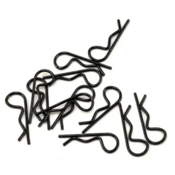 Traxxas clips de carrosserie noir 1/16 taille standard (12) long. 20mm 1834A