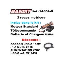 Traxxas Ford F-150 Raptor R 4x4 VXL TSM RTR 101076-4 Noir