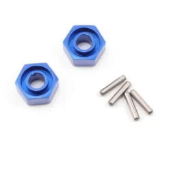 Traxxas hexagone de roue alu bleu x2 1654X