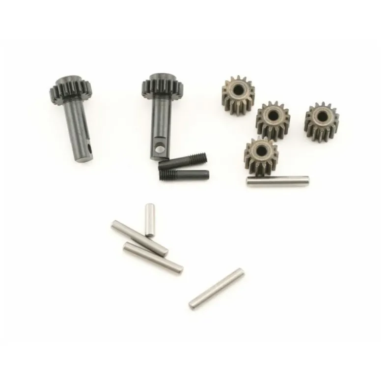 Traxxas pignons d attaque (4) + planetaires (4) et axes (4) 2382