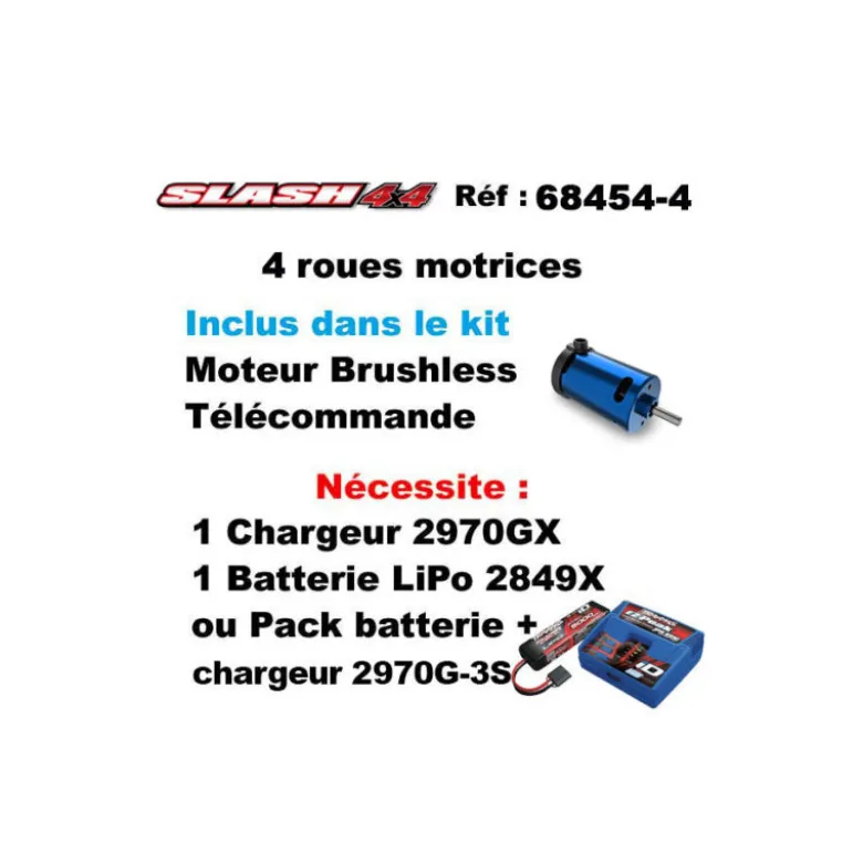 TRAXXAS SLASH 4X4 VX3 HD Orange