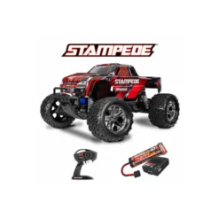 Traxxas STAMPEDE 2WD 2.4Ghz RTR Brushed Rouge (avec accus et chargeur) 36254-8-RED