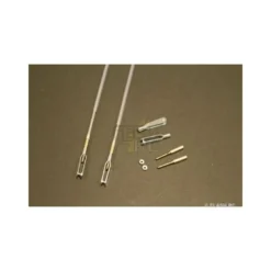 Tringlerie complète flexible av CAP 0.8x65mm + embouts + chapes M2 - KAVAN