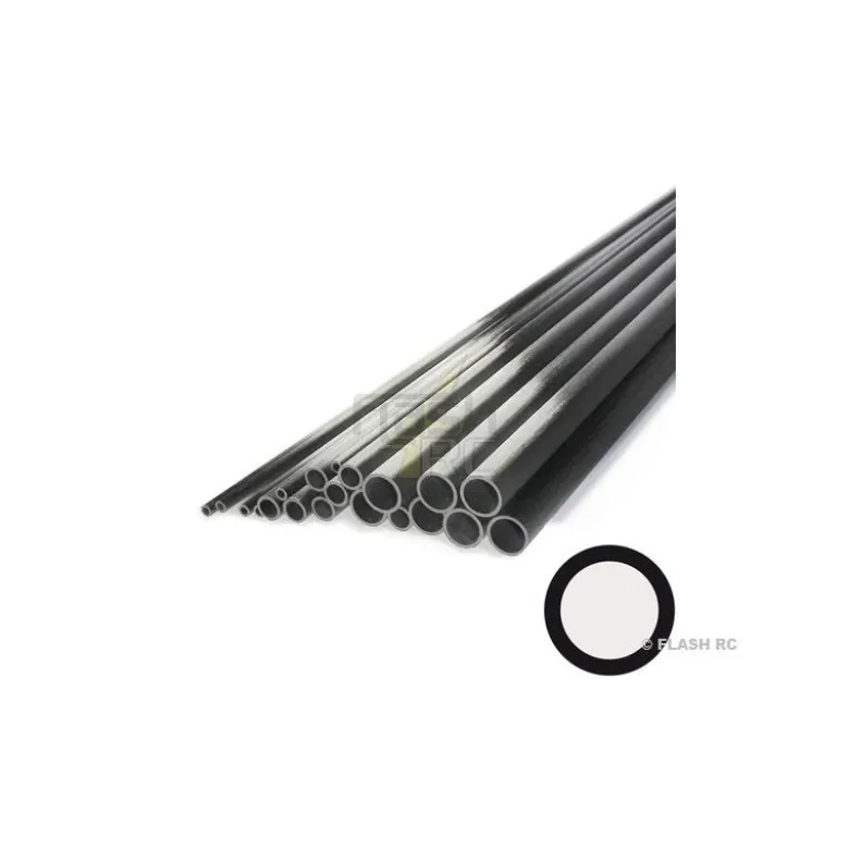 Tube carbone pultrudé Ø5x3.5x1000mm R&G
