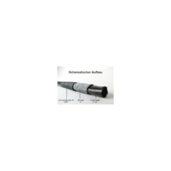 Tube carbone tressé Ø10x8x1000mm (Taffetas 3k) R&G
