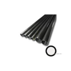 Tube carbone tressé Ø20x18x1000mm (Taffetas 3k) R&G