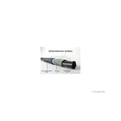Tube carbone tressé Ø20x18x1000mm (Taffetas 3k) R&G