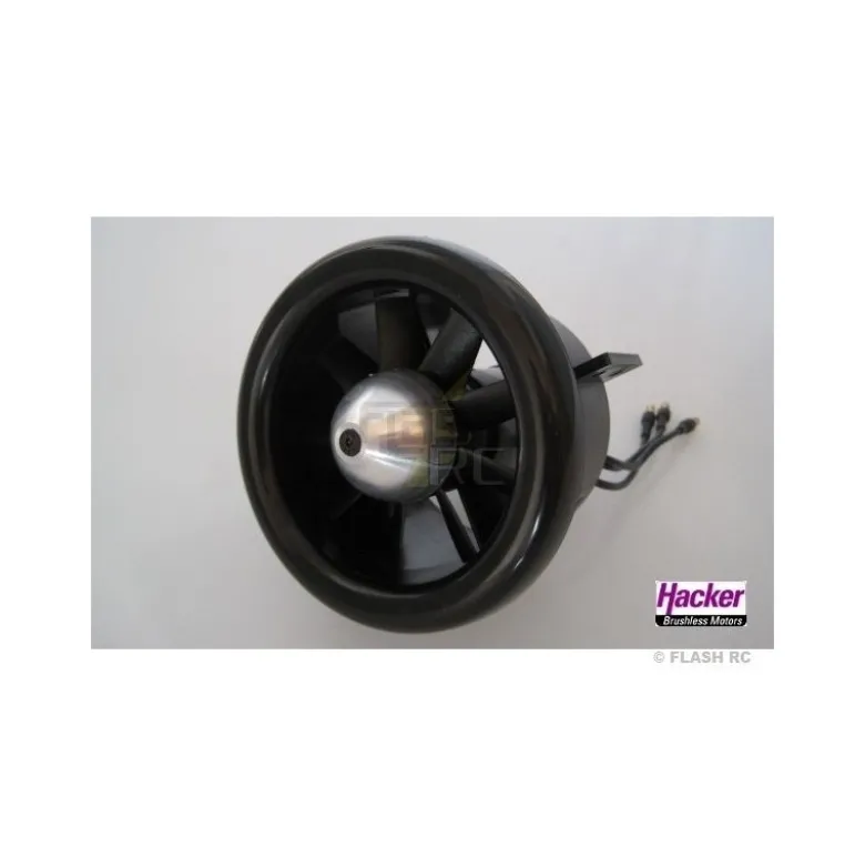Turbine Hacker Stream Fan 70mm 2700kV (5/6S Lipo - 1.8/2.4kg poussée)