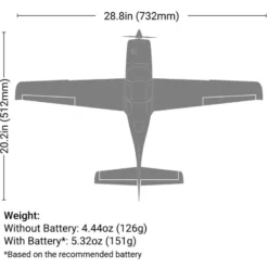 UMX Cirrus SR22T BNF Basic avec AS3X et SAFE Select