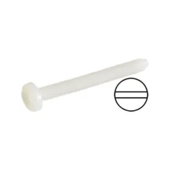 Vis nylon M8x80mm tête fendue Robbe (10 pcs)