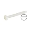 Vis nylon M5x50mm tête fendue Robbe (10 pcs)