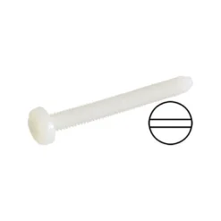 Vis nylon M6x50mm tête fendue Robbe (10 pcs)