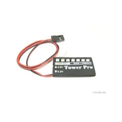 Voltmètre embarqué à LED NiMh/NiCd (4.8V ou 6.0V) Towerpro