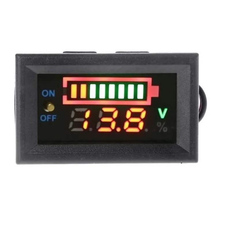 Voltmètre numérique 12V batterie au pomb